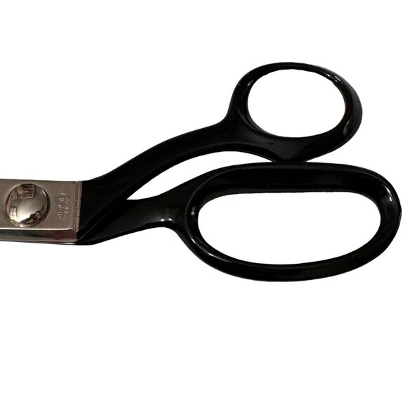 Vtg Marks 409B Pinking Shears Scissors 9" Black Handles Serrated Edge Sewing - Picture 7 of 7